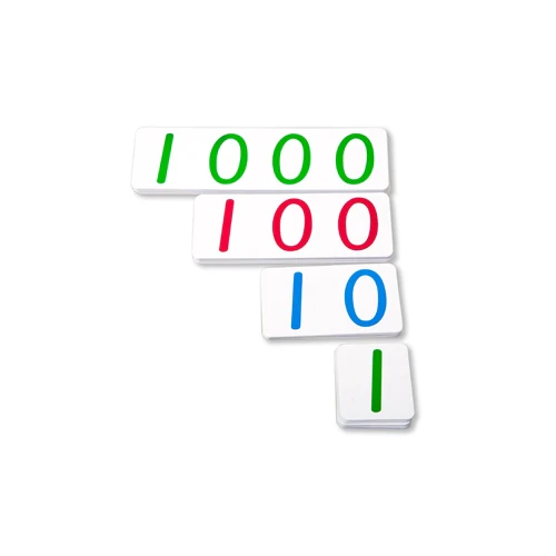 Golden Beads Numerals (1-1000)
