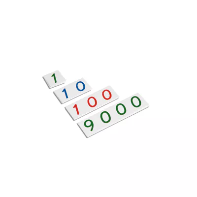 Golden Beads Numerals (1-9000)
