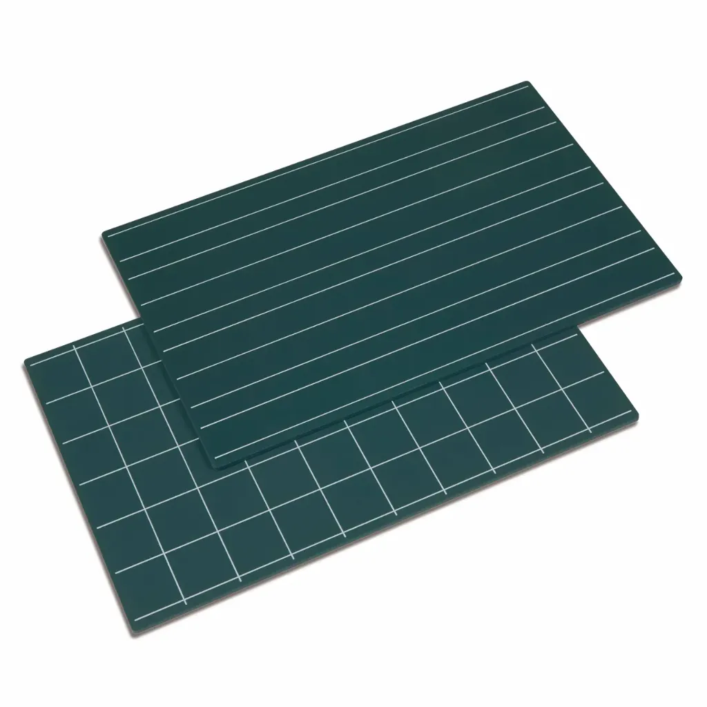 Greenboards with Double Lines and Squares (2 pcs)