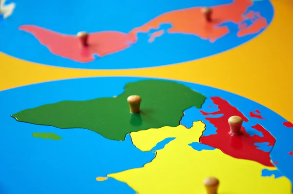 world continent puzzle